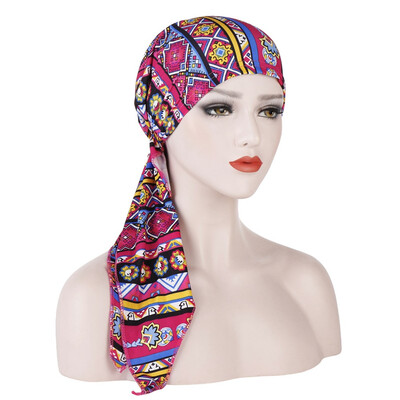 

1 Pc Women Muslim Hijab Cancer Chemo Hat Turban Cap Cover Hair Loss Head Scarf Wrap