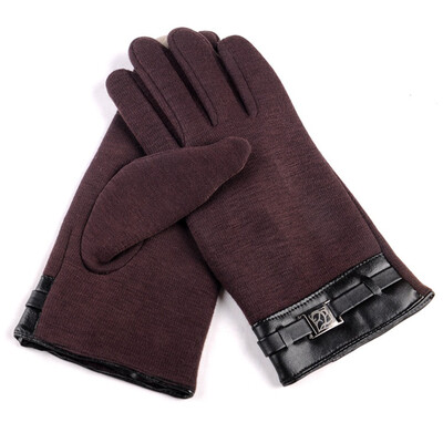 

Winter Warm Soft Full Finger Gloves Touch Screen Wrist Glove Outdoor Thermal Finger Tips Mittens for Men
