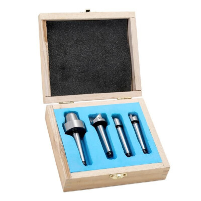 

4PCS Woodworking Thimble Sets MT1 For Cutter Wood Metal Turning Tool Multifunctional Steel Sturdy