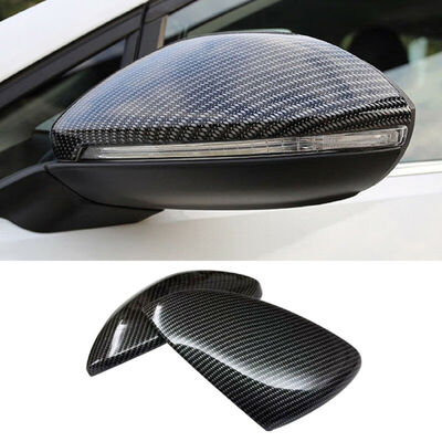 

2pcs Rear View Mirror Covers Trim for Golf 7 2012 - 2018 Carbon Fiber Style