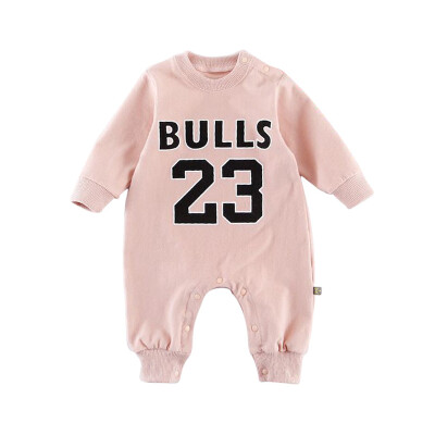 

Autumn Romper Baby Boy Girl Number Letters Print Romper Infant Long Sleeve Children Bodysuit Jumpsuit Outfits