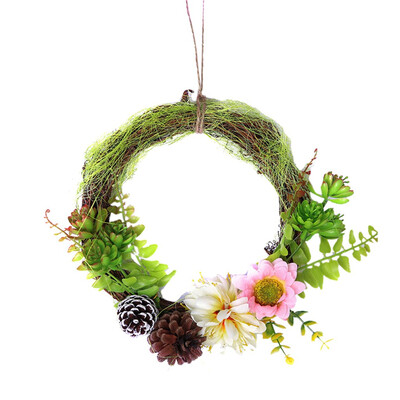 

Gobestart 20CM Christmas Wreath Christmas Home Decoration Wedding Decoration Wreath