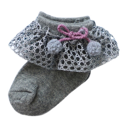 

Newborn Baby Girl Cute Socks Bowknot Design Lace Cotton Short Socks Infant Children Casual Socks New