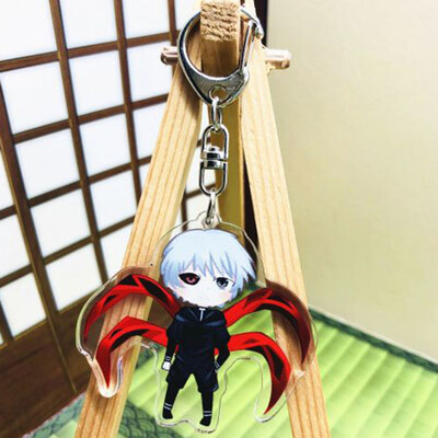 

Tokyo Ghoul Keychain Key Chains Pendant Acrylic Transparent Pendant Hot Sale Anime Key Ring
