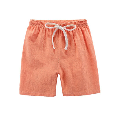 

Summer Children Trousers Solid Short Pants Kids Knee Length Casual Baby Boys Cotton Shorts