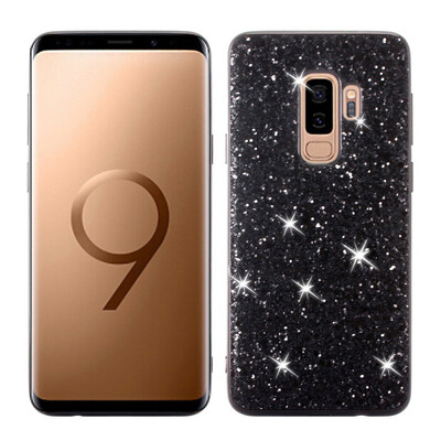

MOONCASE Samsung Galaxy S9 Flash Powder TPU-Black
