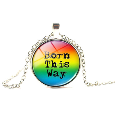 

Silver Plated Cloud Rainbow Pride Enamel Pendant Charm Necklace Gay