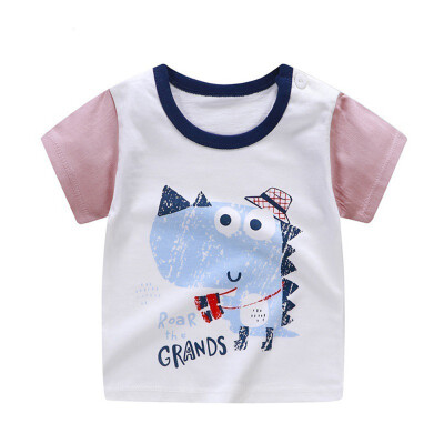 

Kids Baby Boys Girls Summer Cotton Cartoon Print T-shirt Tops Blouse Short Sleeve Casual Tee Shirts