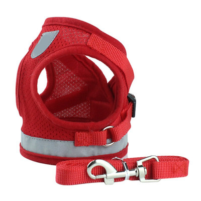 

Reflective Safety Pet Dog Harness&Leash Dogs Cat Harnesses Vest Puppy Chest Strap Pug Chihuahua Bulldog Set for Small Medium