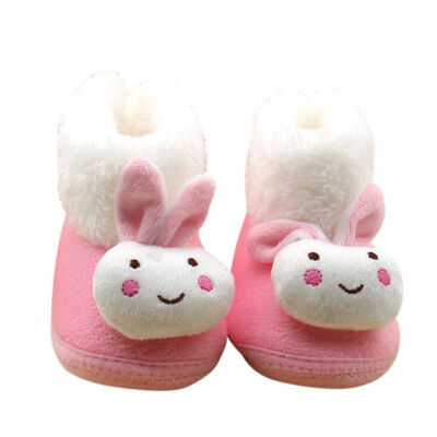 

Children Rabbit Hair Snow Boots Kids Plush Warm shoes Baby Red Pink Red shoes Winter Enfatnts Boots