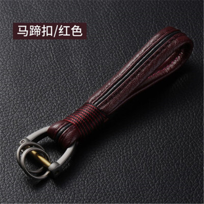 

Fashion Leather Luxury Keychain Car Key Rings for Car&Home Keys Keyring Car Accessories Auto Parts Key Ring Christmas Gifts