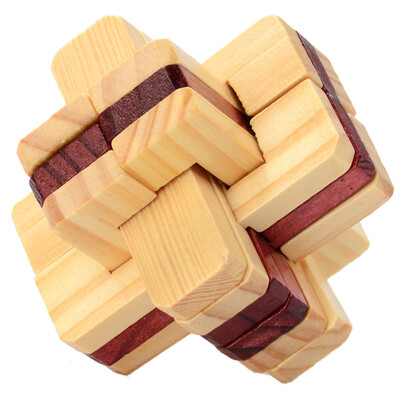 

Tailored Wooden Intelligence Toy Chinese Brain Teaser Game 3D IQ Puzzle for Kids Adults
