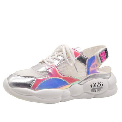 

DIWEINI 2019 Spring New Women Casual Shoes Mesh Comfortable breathable Platform Woman Sneakers Womans Trainers chaussure DA166