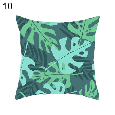

Tropical Plant Leaf Pillow Case Cushion Cover Sofa Bed Car Cafe Office Decor