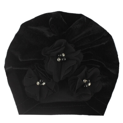 

2 Styles Newborn Baby Velvet Cloth Turban Toddler Rabbit Hospital Hat Ear Hat Kids Baby Cap