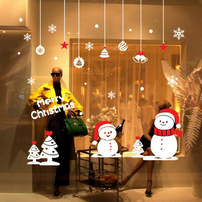

Tailored Vinyl Removable 3D Wall Sticker Christmas Snowman Decals Wall Decal Sticker