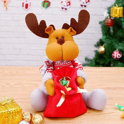 

Ke Liying Christmas Gift Child Christmas Gift Christmas Decoration Decoration Candy Bag Big Gift Bag Doll Elk