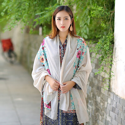 

Hot Sale Print Flower print Chiffon Scarves Women Wrap Sunscreen Beach Cover Up Long Hijab Bandana Polyester Cape Female