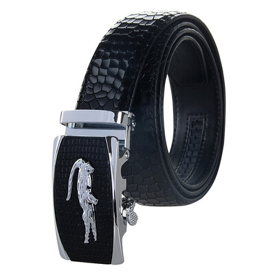 

BPSTAR Belt Mens Automatic Buckle Leather Mens Ratchet Belt Business Series Mens Belt for Pants
