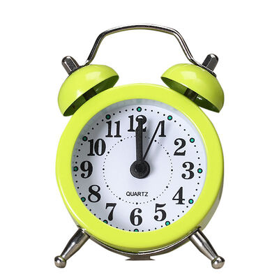 

Popular Clock Small Bed Alarm Clocks Creative Cute Mini Metal Small Alarm Clock Desk Alarm Clock Lovely Toy For Bedroom Home