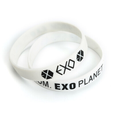 

1pc EXO Album Birthday Bracelets Sport Silicone Friendship Wristband Bangles Fashion Accessories