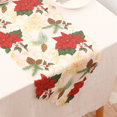 

Gobestart Christmas Table Flag Polyester Printed Table Flag Table Decoration Supplies