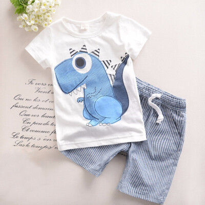 

Summer Baby Boys Clothing Set Children Summer Boys Clothes Cartoon Kids Boy Clothing Set T-shirtPants Cotton 2 pcs