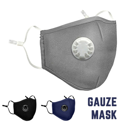 

1pcs Face Masks Anti-Dust Protective Anti-Spit Mask Anti-Fog Washable random Breathing valve colorblack or white