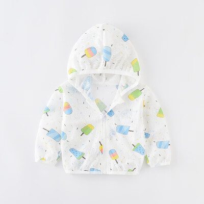 

Children Kids UVSun Protection Cartoon Hoodie Quick Dry Ultrathin Beach&Air Conditioning Jacket 1-6T Toddler Baby Clothes