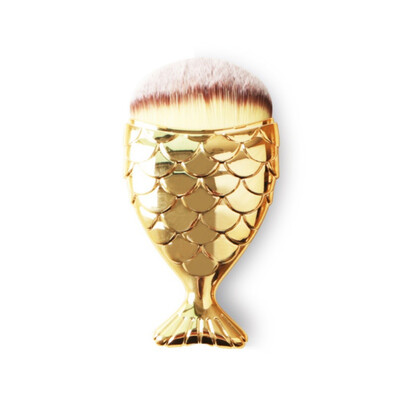 

2017 Fish Scale Makeup Brush Fishtail Bottom Brush Powder Blush Foundation Cosmetic Brushes Tool