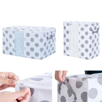 

Toponeto Foldable Storage Bag Clothes Blanket Quilt Closet Sweater Organizer Box A