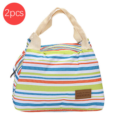 

Gobestart New Thermal Insulated Lunch Box Tote Cooler Zipper Bag Bento Lunch Pouch