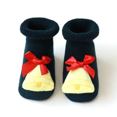 

Cotton Baby Girls Boys Kids Socks Spring Winter Autumn Children Cartoon Terry Elk Santa Claus Christmas Baby Socks