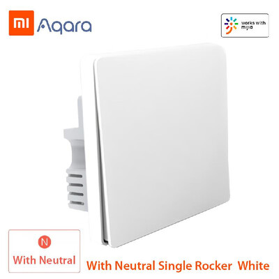 

Xiaomi Aqara QBKG04LM Smart Wall Switch Smart Wi-Fi Control Lighting from Anywhere Home Smart Wall Touch APP Home Device Remote Co