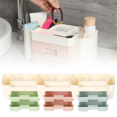 

Makeup-plastic Cosmetic Organizer Large Makeup Box Nail Polish Holder Swab Organizer-holder Storage Box for Bathroom