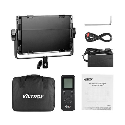 

Viltrox VL-S50T Bi-color 276 LED Video Light Panel 3300-5600K 50W Dimmable CRI95 with Wireless Remote Control LCD Screen Barndoor