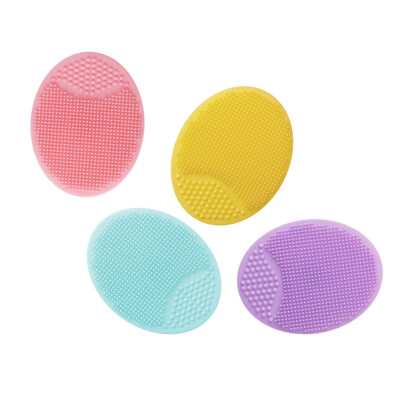 

4PCS Facial Brush Silicone Cleansing Pad Pore Cleansing Pad Acne Removal Facial Brush Baby Shower Tool Brush Random Colors