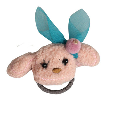 

2Colors Baby Girls Hair Rope Hair Ribbon Hair Accessories Cute Beige&Pink Puppy Cartoon Hair Rope 1-8T Childrens Acceessories