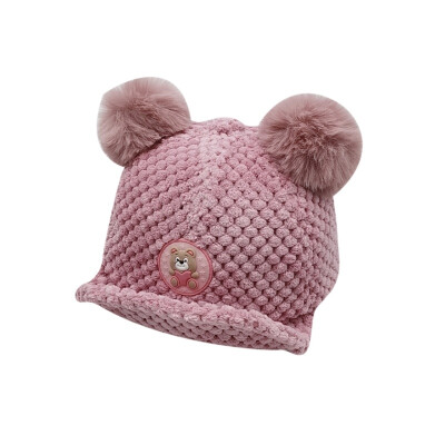 

Autumn Girls Boys Children Cartoon Print Caps Hats Adjustable Sun Protection Casual LED Light Ball Design Visors