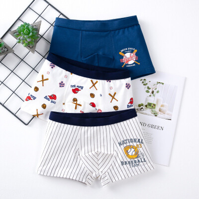 

3pcs 3-14T Baby Boy Underpants Casual Fashion Baby Boy Panties Children Cartoon Printing Underpants Kids Boxer