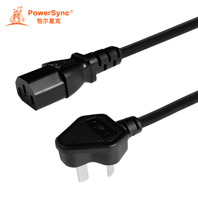 

Baoer Xingke computer host monitor power cord rice cooker electric kettle household appliances three-hole elbow suffix black 10 m WS-015D-23 MPPR0100