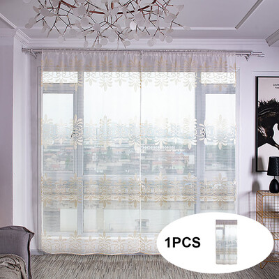 

Gobestart Sheer Curtain Tulle Window Treatment Voile Drape Valance Fabric