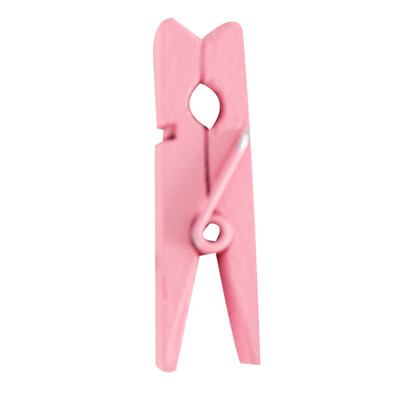

50pcs Pink Small Wooden Pegs Photos Notes Flax Rope Stamping Flowers Decorative Mini Clips