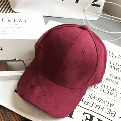 

Hard Korea solid color suede hip - hop cornice baseball cap men&women autumn&winter sun - shading cap tide wholesale