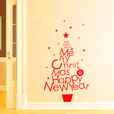

Tailored Removable Merry Christmas Wall Sticker Decal Mural Home Window Decor