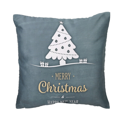 

2020 New Christmas Tree Deer Pillowcase Home Decor Car Sofa Cushion Cover Christmas Decor 45X45Cm