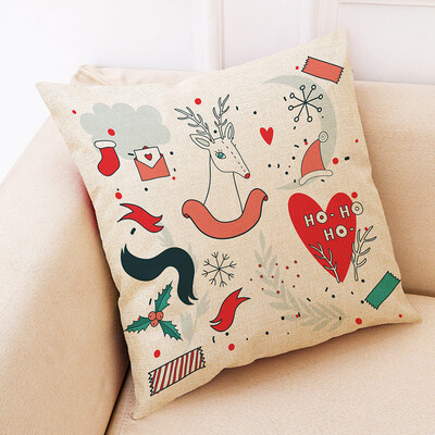 

Tailored Christmas Home Decor Cushion Cover Graffi Style Throw Pillowcase Pillow Covers