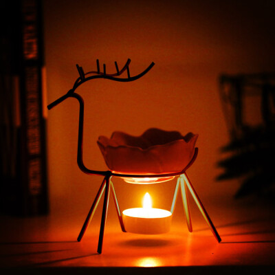 

〖Follure〗Stainless Steel Deer Burner Candle Aromatherapy Oil Lamp Decorations Aroma Furna