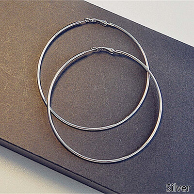 

Super Sexy Oversized Gold Plated Big Circle Hoop Earrings Geometric Earrings For Women