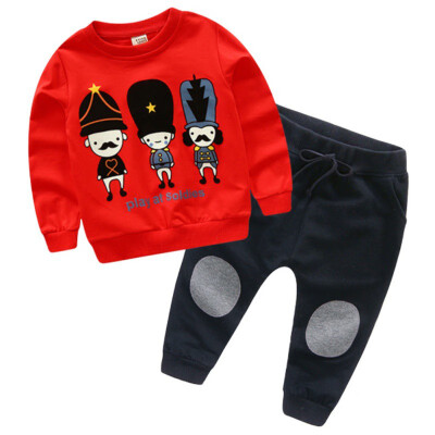 

Fashion Clothes for Baby Boys Newborns Long Sleeve T-shirt Full Pants Suits Autumn Clothing Baby Set